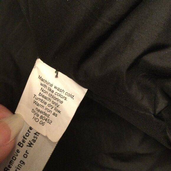 J Crew Womens Down Puffer Coat Size L Black Midi Length Zip Up Winter Jacket - Picture 8 of 8